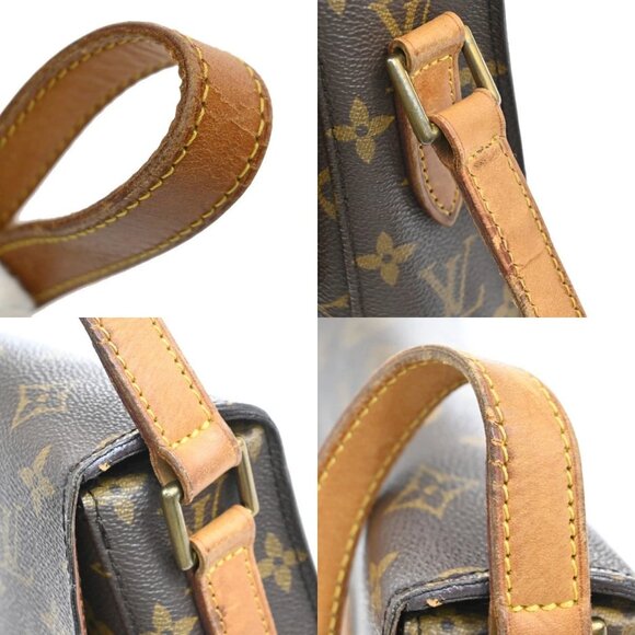 LOUIS VUITTON Saint Cloud GM Shoulder Bag Monogram Leather Brown M51242 31AA003 - Picture 11 of 16